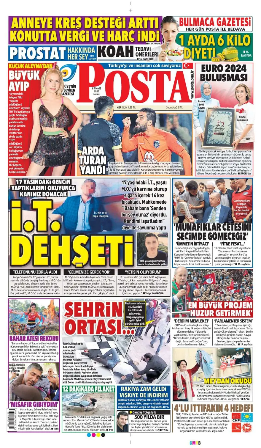 Günün gazete manşetleri - 6 Mayıs 2018 9