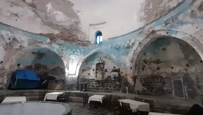 500 yıllıkDeva Hamamı talan edildi