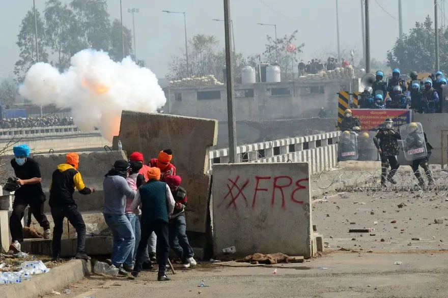 Hindistan’da çiftçi protestosuna biber gazlı müdahale 