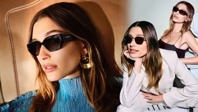Hailey Bieber gözlük markasının yüzü oldu