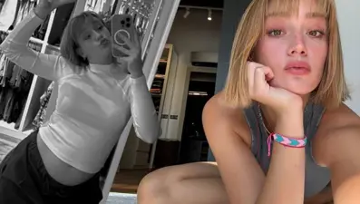 Gizem Karaca'dan karnı burnunda yeni poz