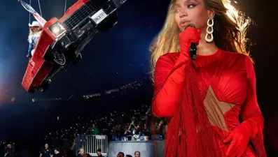 Beyonce konserinde korkutan anlar: Düşmekten kıl payı kurtuldu