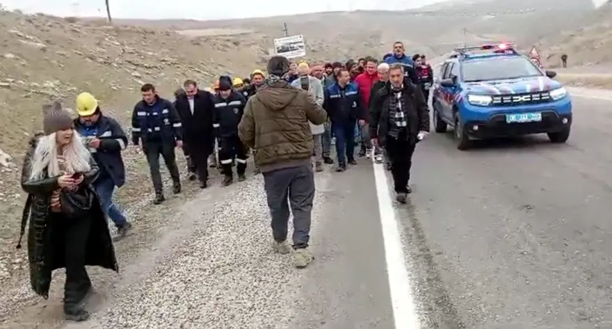 Çayırhan'da eyleme ara verildi 