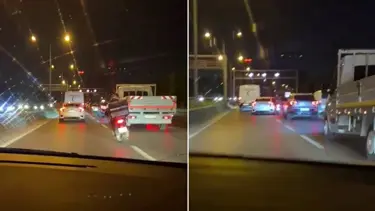 İstanbul'da otoyolda makas atan sürücüye para cezası