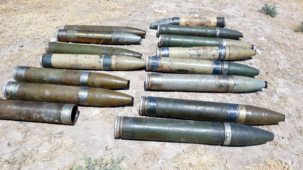 Afrin'de, PKK'nın mühimmat deposu ele geçti