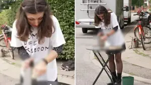 İran asıllı Danimarkalı sanatçı Bazrafkan'dan Kur'an-ı Kerim'e saldırı