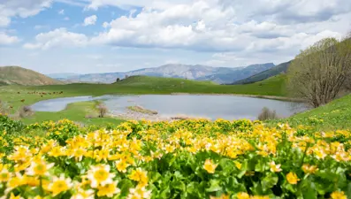 Erzurum'un ilçeleri ilkbahar güzelliğiyle fotoğraf tutkunlarını ağırlıyor