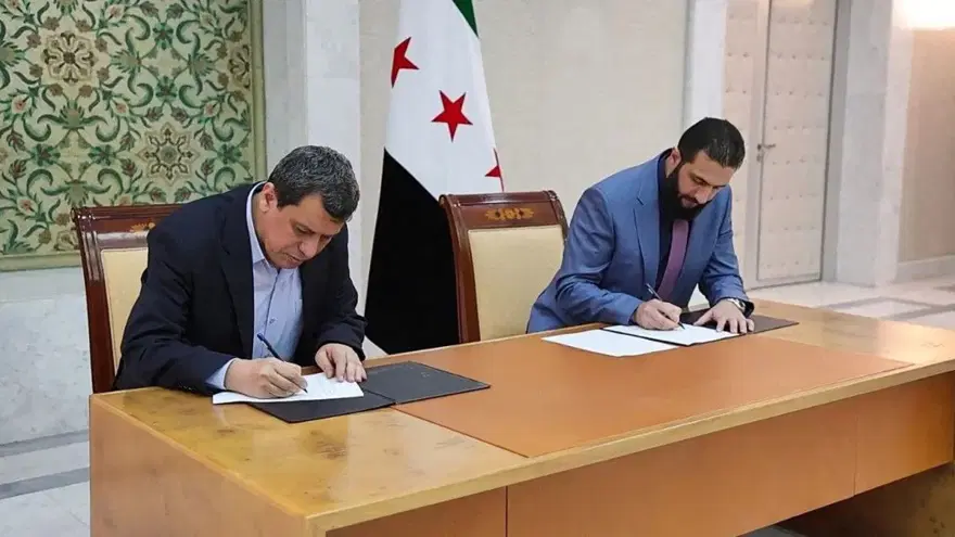SDG sözde Komutanı Mazlum Abdi askeri, güvenlik ve idari kurumların Şam yönetimine entegrasyonunun tamamlandığını, Suriy