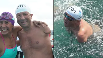 Boğaz’da yüzme yarışı: Zorluydu ama başardım