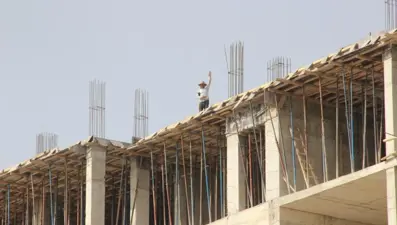 İnşaat işçilerinin 1 Mayıs mesaisi