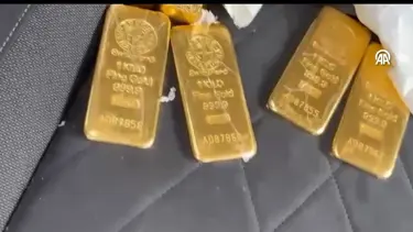 Otomobilden külçe külçe altın çıktı!