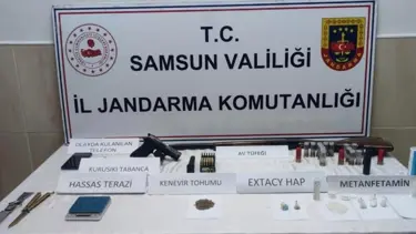 Samsun'da uyuşturucuya tutuklama