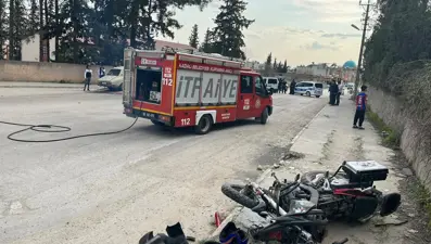 Osmaniye'de otomobille çarpışan motosikletin sürücüsü öldü