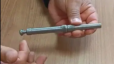 Polis üst aramasında kalem şeklinde suikast tabancası buldu