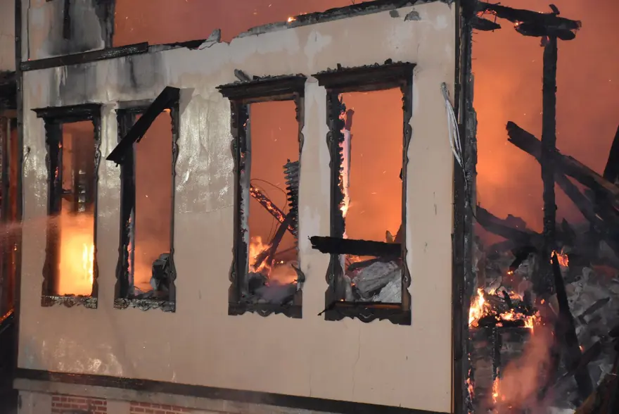 Edirne'de tarihi müftülük binasında yangın 4