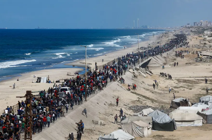 Gazze'ye acılı dönüş: On binlerce Filistinli'yi harabe kent bekliyor 11