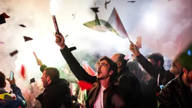 İstanbul'da İsrail Konsolosluğu önünde Filistin'e destek eylemi