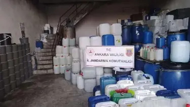 Ankara'da 15 ton sahte deterjan ele geçirildi