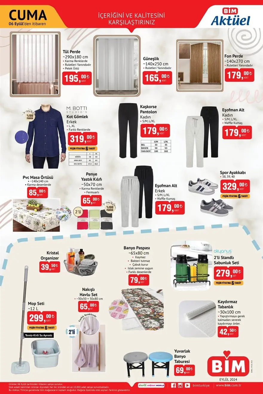 BİM aktüel indirimleri 6 Eylül 2024: BİM markette bu haftaya özel yeni indirimli ürünler 3