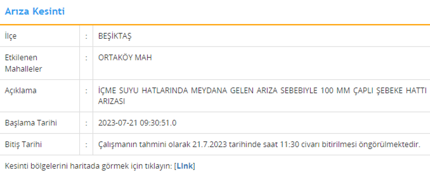İstanbul'un 3 ilçesinde su kesintisi: 3 saat su kesintisi yaşanacak (21 Temmuz İSKİ planlı su kesintisi listesi) 3