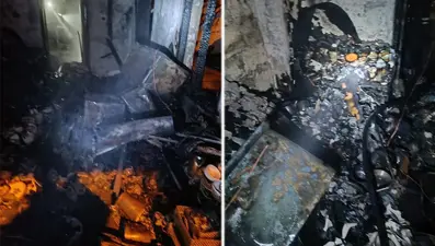 Reyhanlı’da bir ev kül oldu