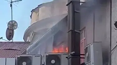 Elazığ'da çatı katında yangın paniği