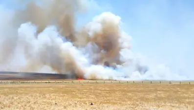 Suriye sınırında iki noktada yangın