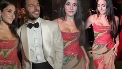 Hande Erçel Lübnan'da: Elie Saab'ın oğlunun düğününe katıldı