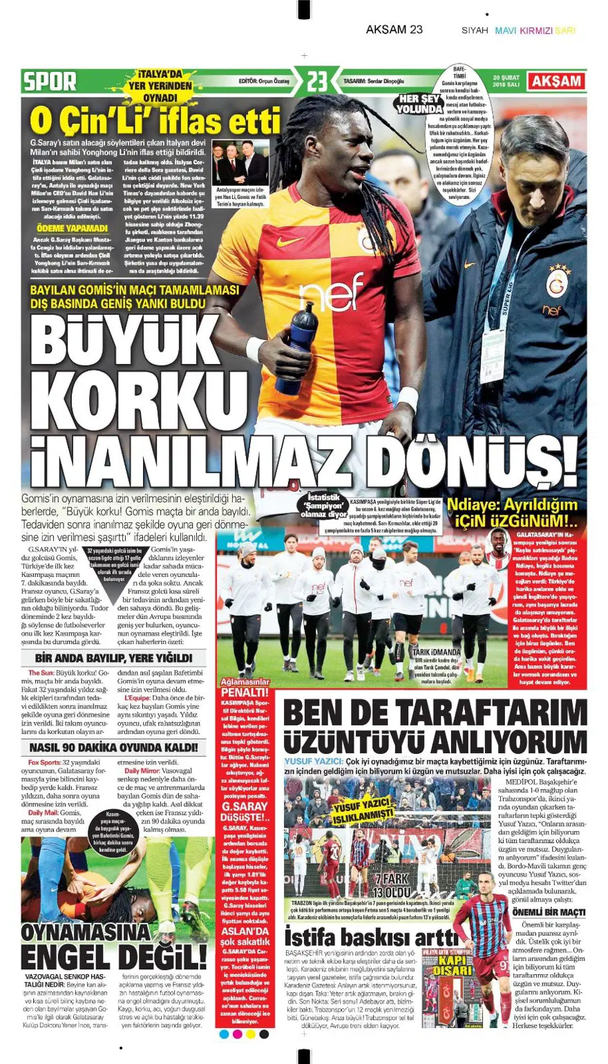 Günün spor gazeteleri (20 Şubat 2018) 2 Günün spor gazeteleri (20 Şubat 2018) 2