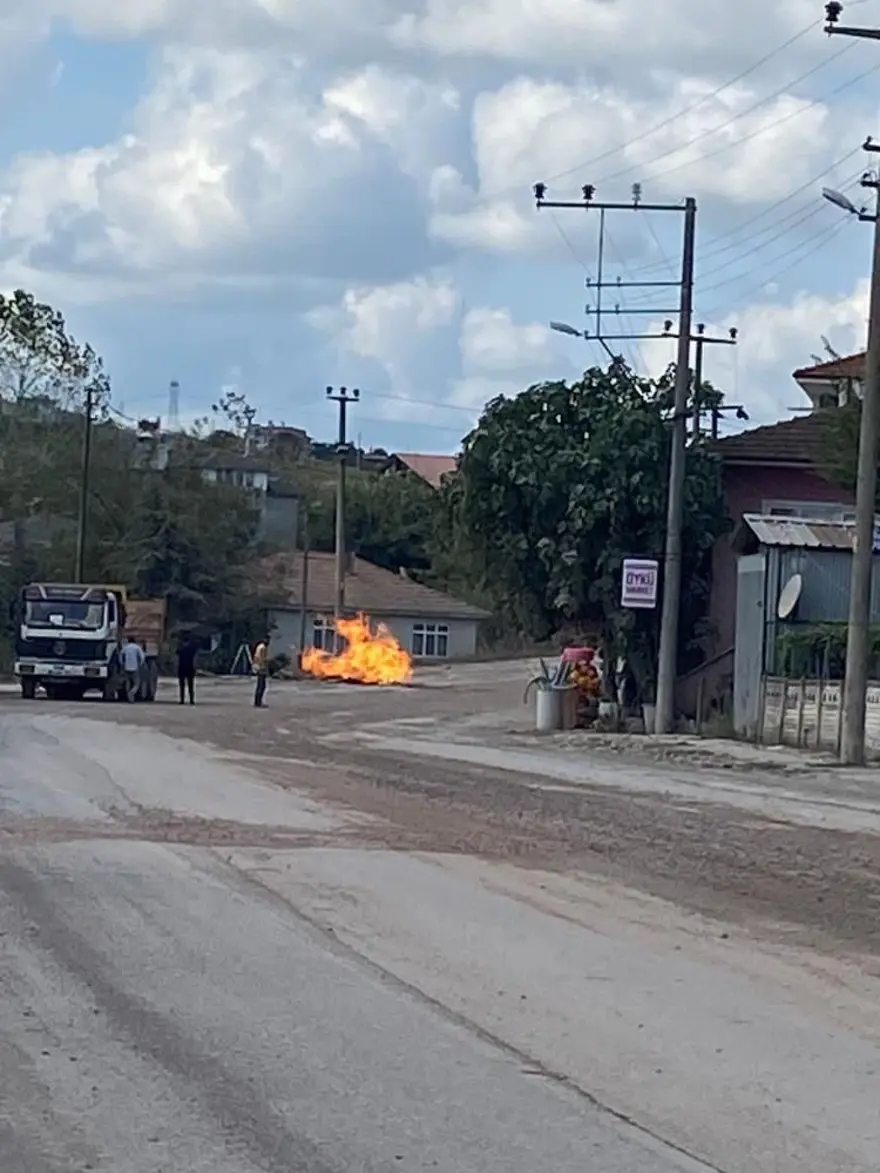 Doğalgazçalışması sırasında patlama: 1 işçi yaralı 