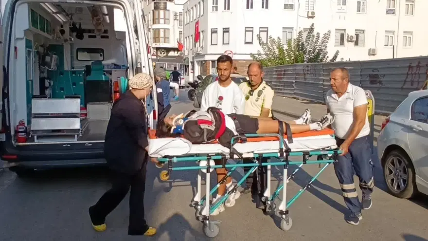 Trafik magandasının tekerlek şovu kaza getirdi 8