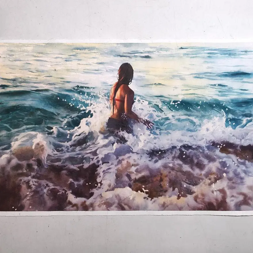 Gerçek gibi görünen sulu boya resimler 38