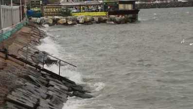 Tekirdağ'da poyraz deniz ulaşımında aksamalara neden oldu