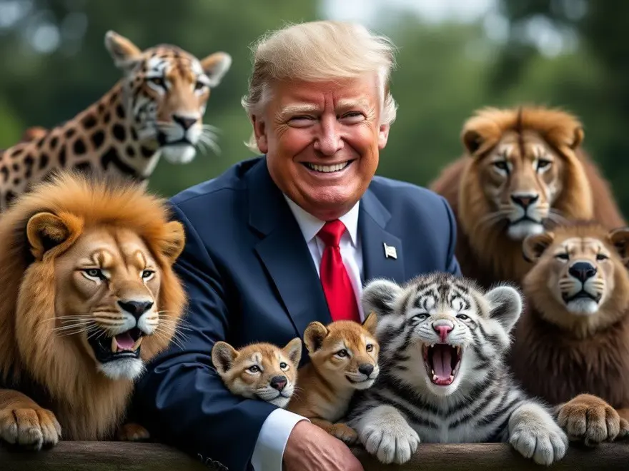 Trump'ın "göçmenler evcil hayvanları yiyor" iddiası sosyal medyayı salladı: Yüzlerce yapay zeka görseli paylaşıldı 12