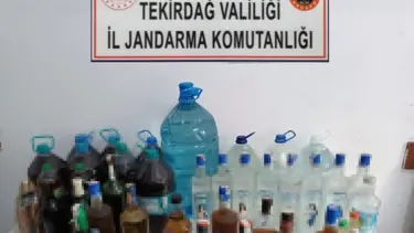 Tekirdağ'da 43 bin 102 şişe kaçak içki ele geçirildi