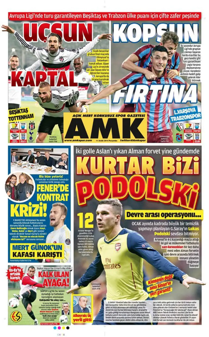 Günün gazete manşetleri 19