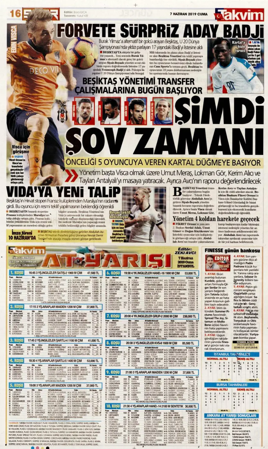 Günün spor manşetleri (7 Haziran 2019) 15