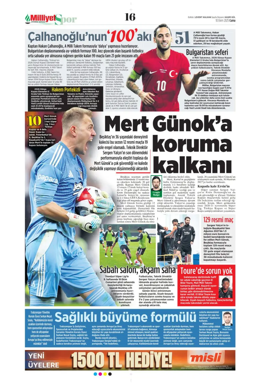 "Operasyon başlıyor" (10 Ekim 2025 spor manşetleri) 8 "Operasyon başlıyor" (10 Ekim 2025 spor manşetleri) 8