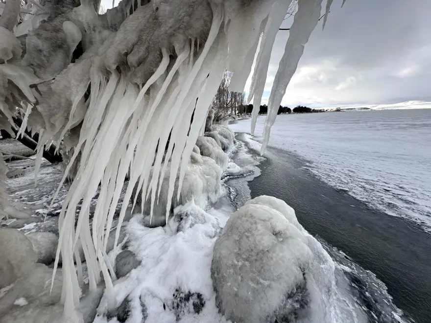 Antartika değil Çıldır Gölü: "Ağlayarak dondu" 16