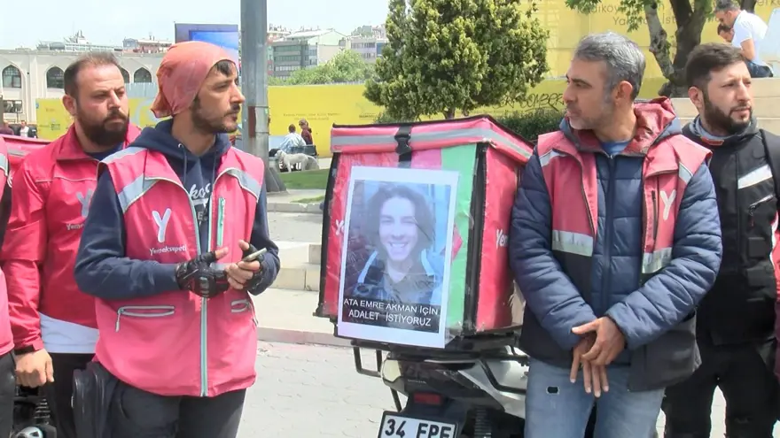 Motokuryelerden Ata Emre Akman için adalet konvoyu Motokuryelerden Ata Emre Akman için adalet konvoyu