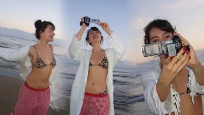 Neslihan Atagül'den plaj pozları