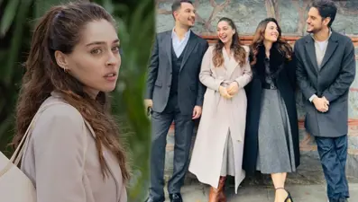 Sakla Beni'nin İncila'sı Cemre Baysel'den rol arkadaşlarıyla set pozu