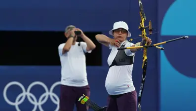 7 aylık hamile Azerbaycanlı okçu, olimpiyattaki mücadelesiyle takdir topladı
