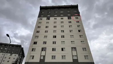 10'uncu kattan düşen çocuk hayatını kaybetti