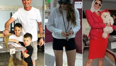 Ünlü isimler oylarını böyle kullandı