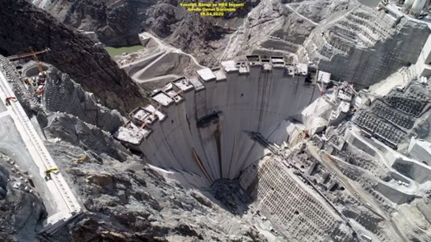 Türkiye'nin en yüksek Yusufeli Barajı'nda son durum 