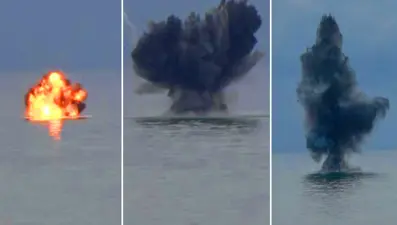 Trabzon'da insansız deniz aracı paniği: Dün balıkçılar bulmuştu, bu sabah imha edildi