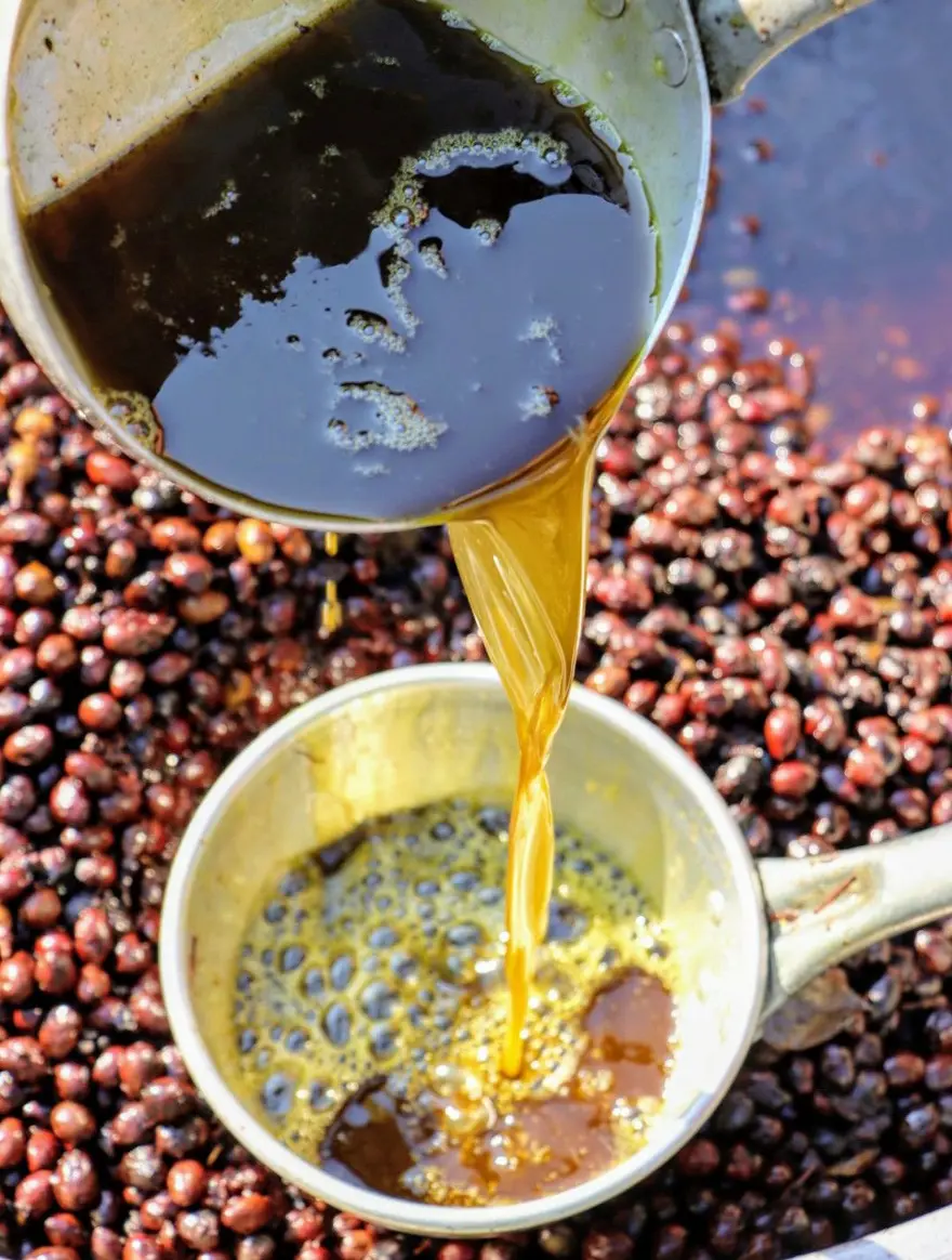 Binbir zahmetle yapılıyor, litresi 100 TL'ye satılıyor: Defne yağı 2