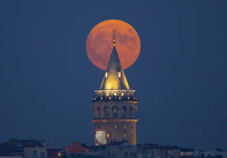 İstanbul'dan Süper Ay manzaraları 2
