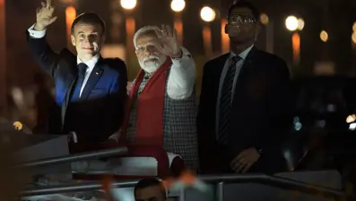 Macron, Hindistan'ın Cumhuriyet Günü kutlamalarına katıldı